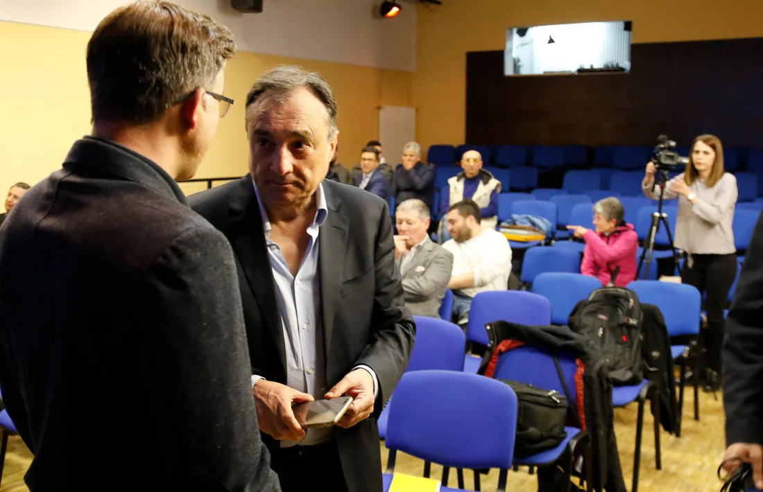 Vila i Pons abans de la reunió amb les entitats de la capital.