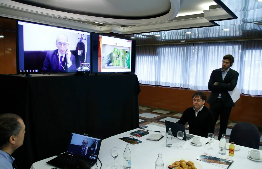 Un moment de la presentació del projecte de l’aliança entre el Grup Cierco i Partouche.