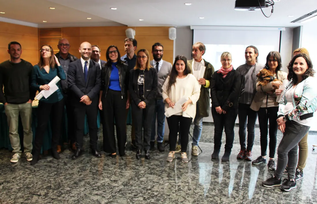 Els guardonats als premis FADA 2018.