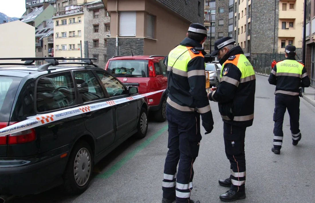 Agents de circulació d'Andorra la Vella.