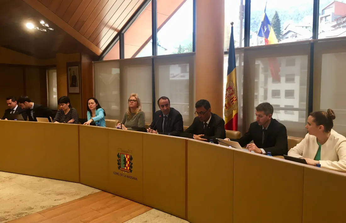 Reunió del consell del Comú feta ahir al matí.