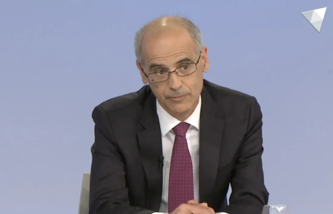 El cap de Govern, Antoni Martí, en un moment de la seva intervenció d’ahir a ‘La Rèplica’.