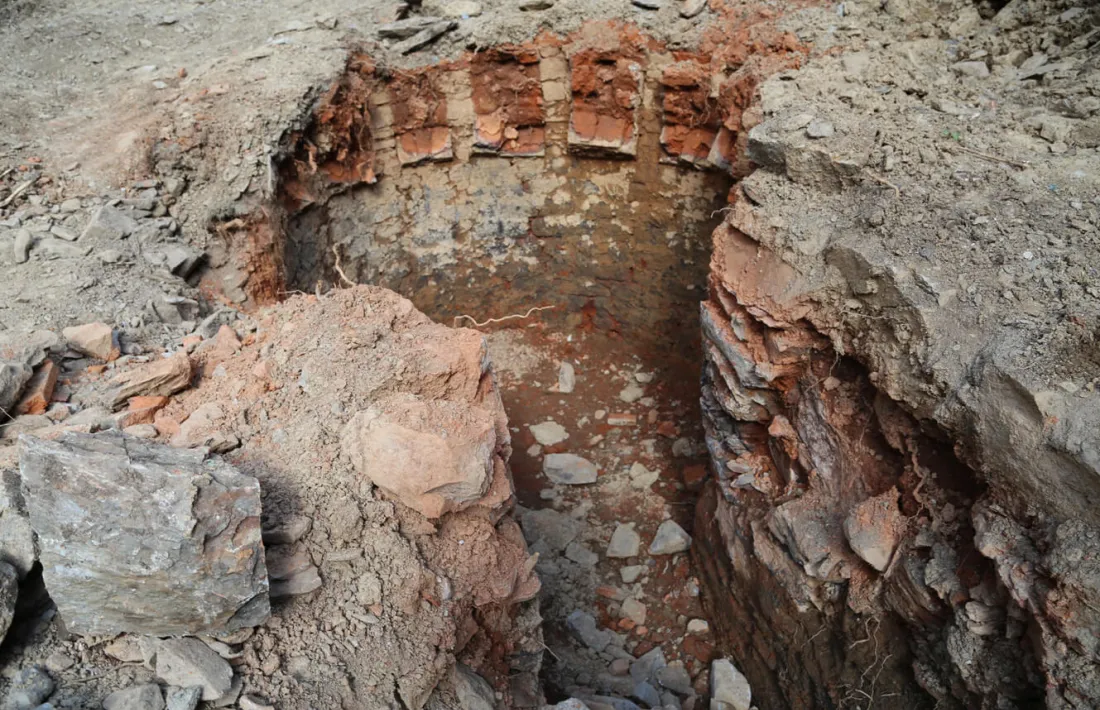 El forn de cal Terrissaire localitzat al camp de Perot.