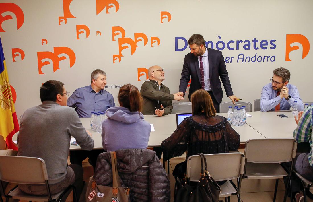 Un moment de l’executiva d’ahir de DA.