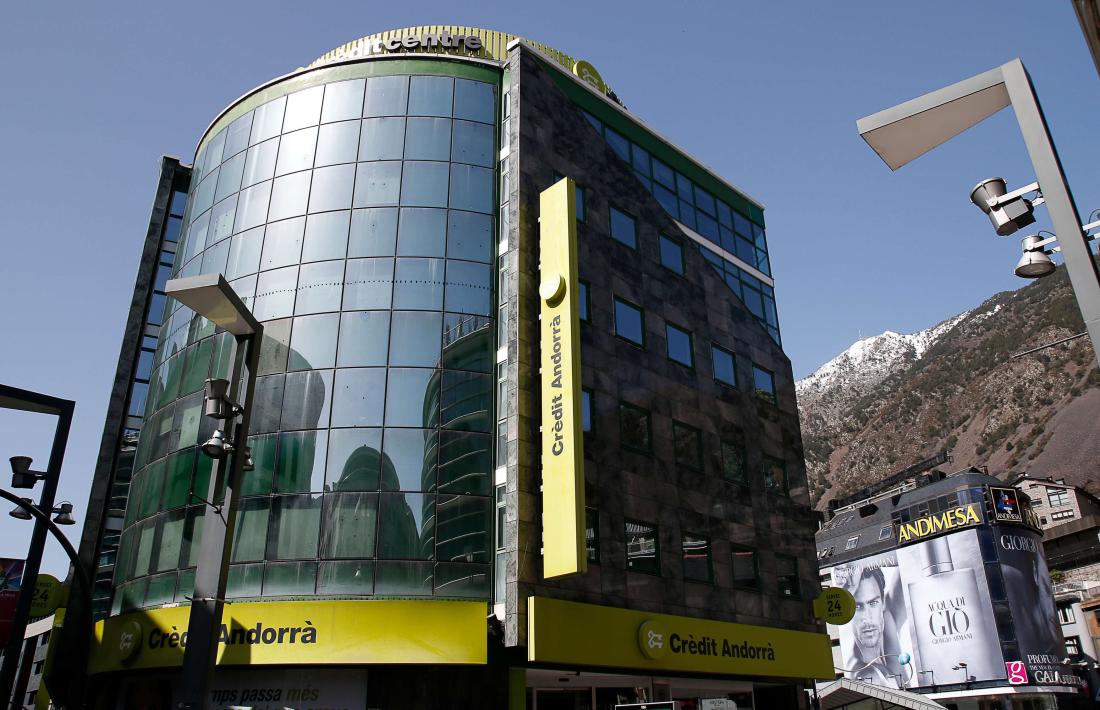 La seu central de Crèdit Andorrà a Andorra la Vella.
