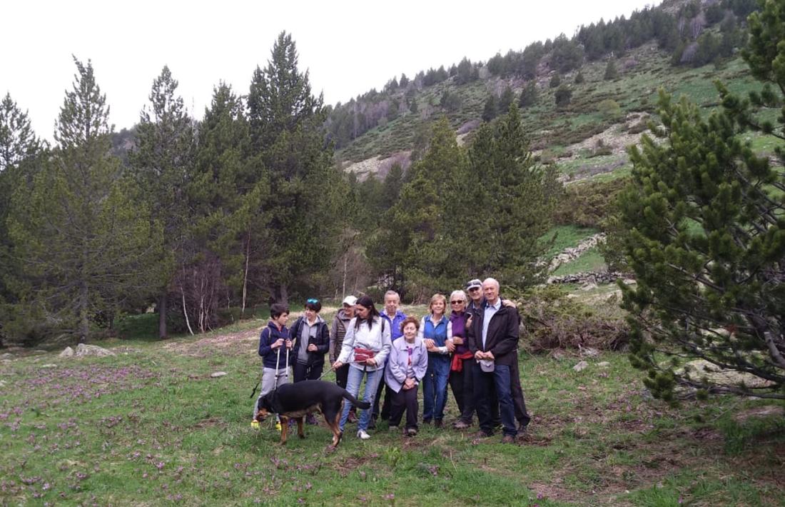El grup que ha fet l'excursió a la vall de Sorteny.