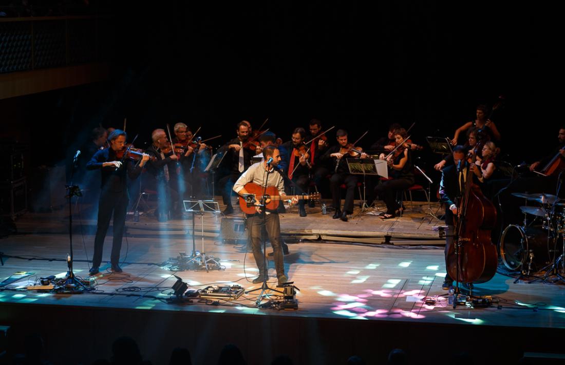 Blaumut i l'ONCA, l'octubre del 2016 a l'Auditori Nacional, amb motiu del Yepes.