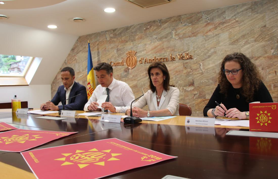 Presentació de les activitats d'estiu a Andorra la Vella.