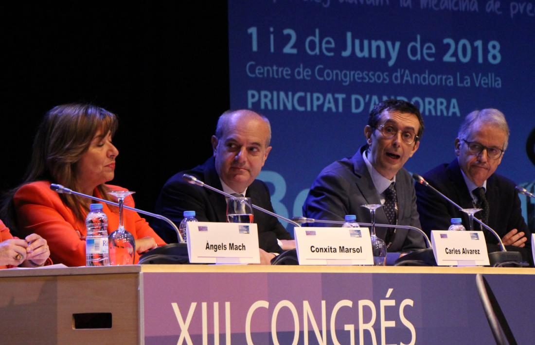 ANA/ El ministre Carles Álvarez aquest divendres al congrés d'Anatomia Patològica.