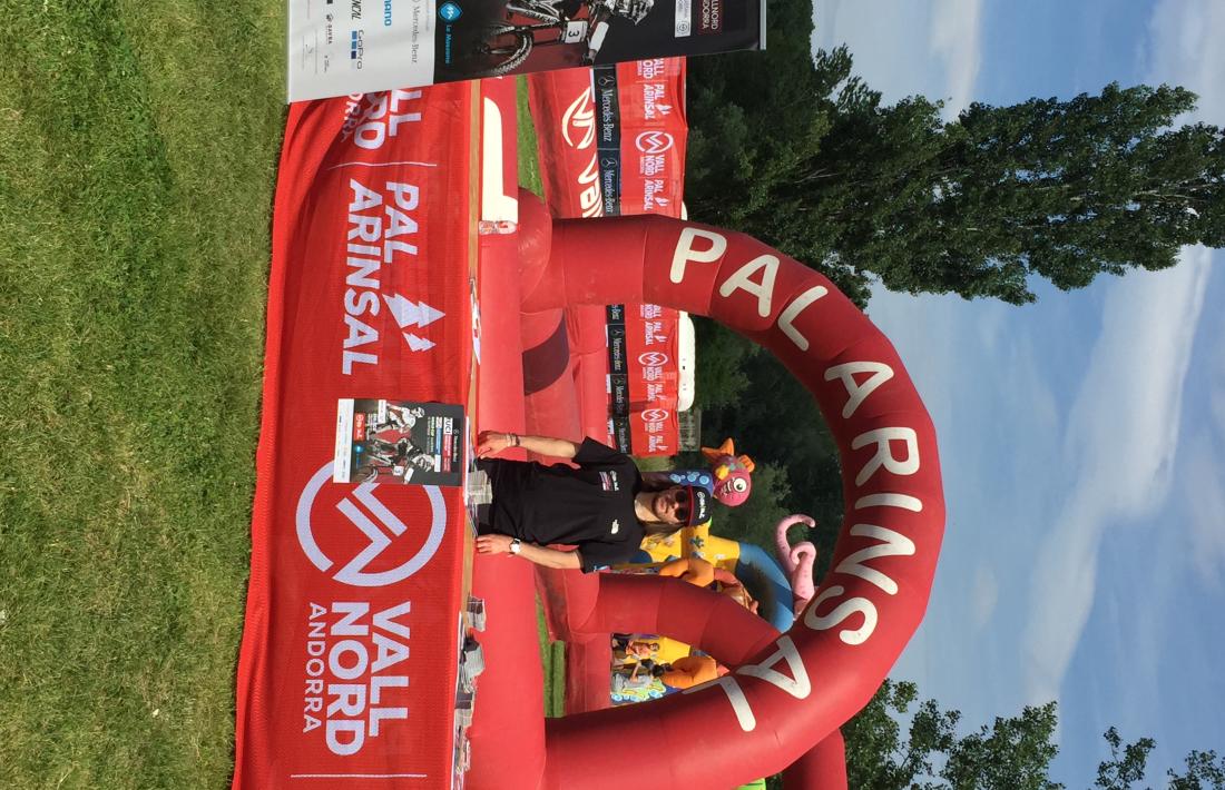 Alan Rubí, a l’estand de Vallnord Pal-Arinsal a la fira de Girona, el cap de setmana. 