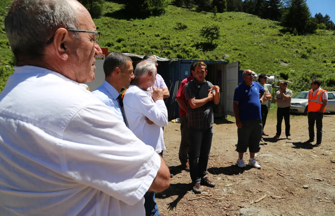 Un moment de la trobada del comitè de pilotatge del Sapyra.