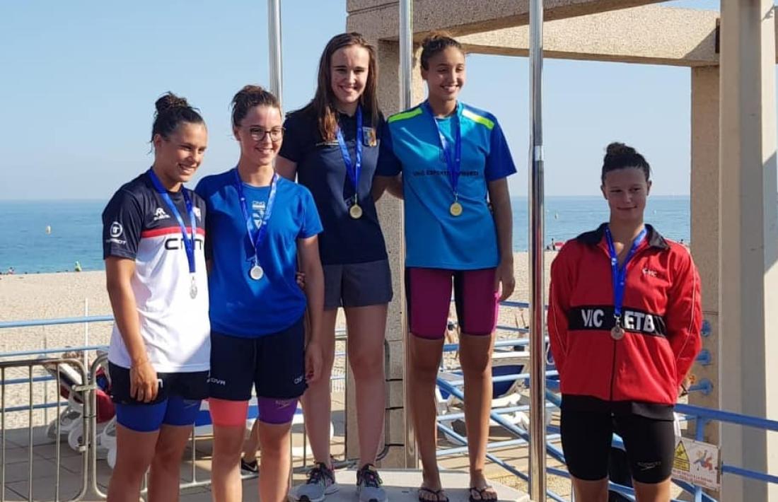 Lea Ricart va pujar al primer calaix del podi en els 50 metres lliures.