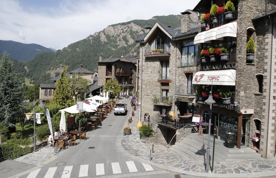 El carrer Major d’Ordino, on van succeir els fets.