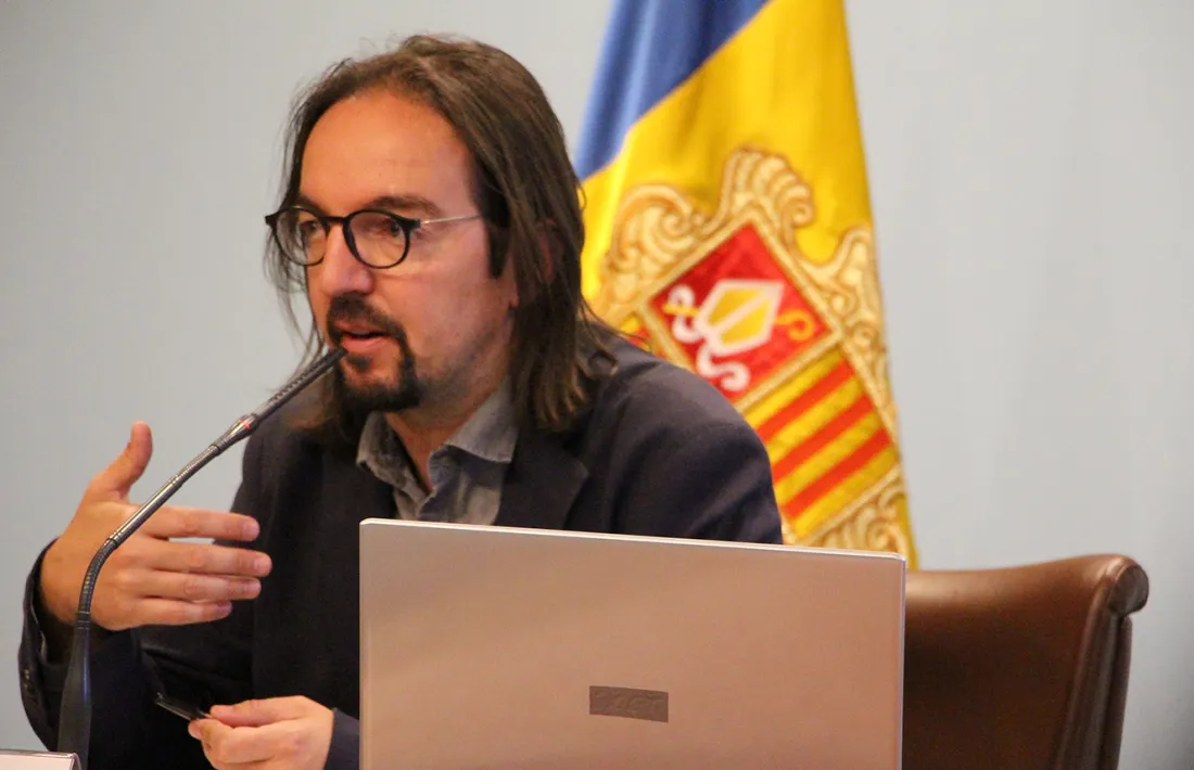El director d'Agricultura, Landry Riba durant la roda de premsa d'aquest dijous.