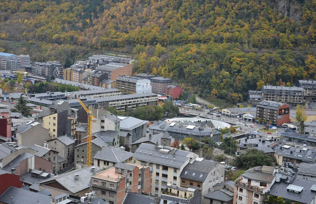 Una imatge d'Andorra la Vella.