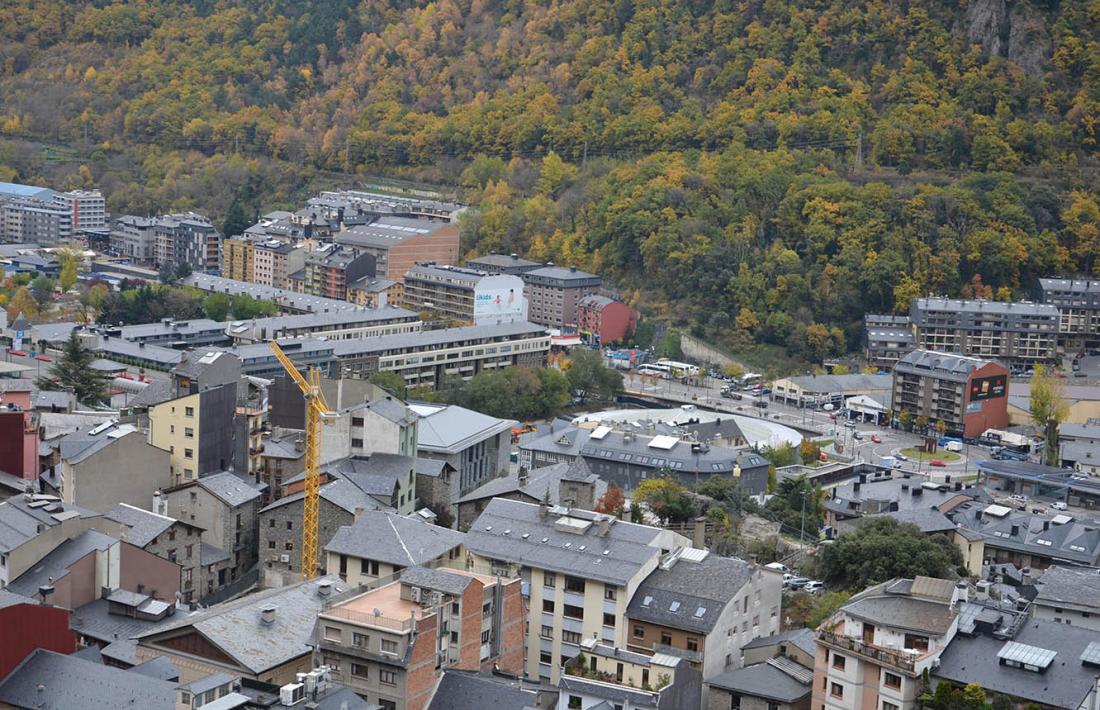 Una imatge d'Andorra la Vella.