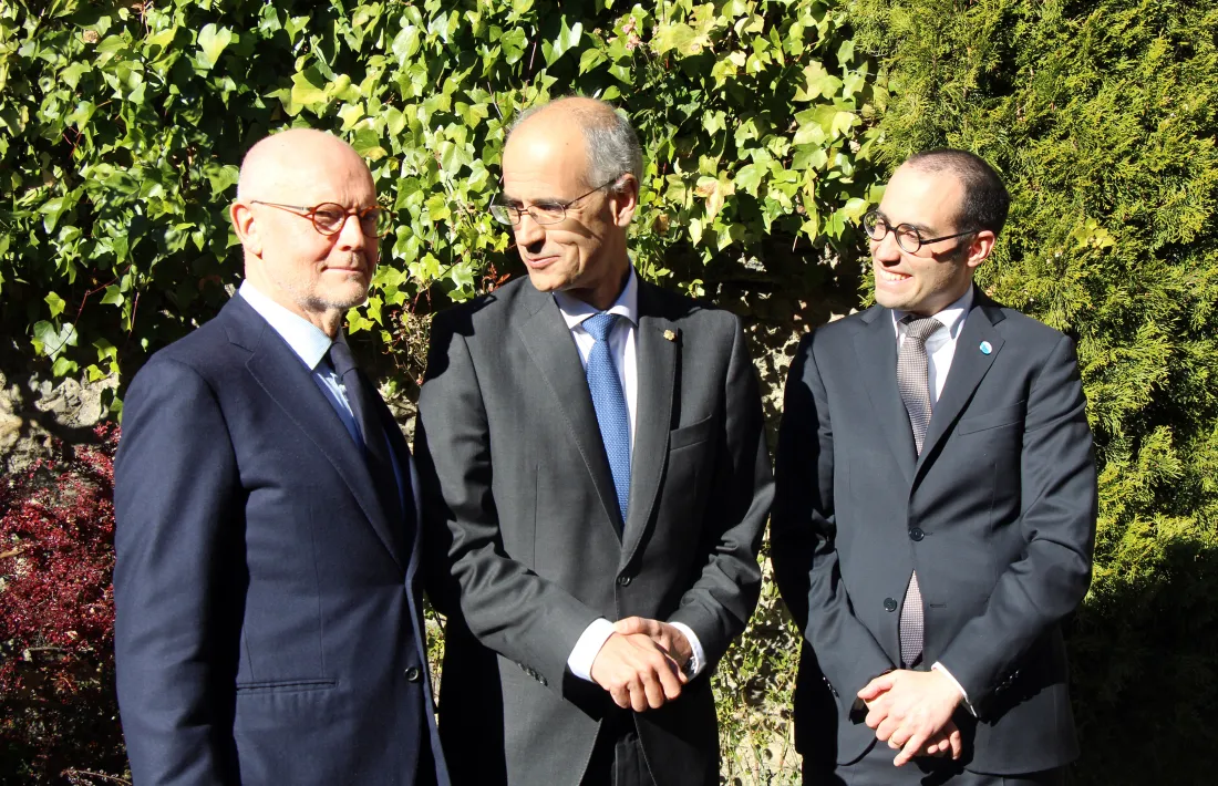 Trobada entre els tres mandataris fa uns mesos a Andorra.