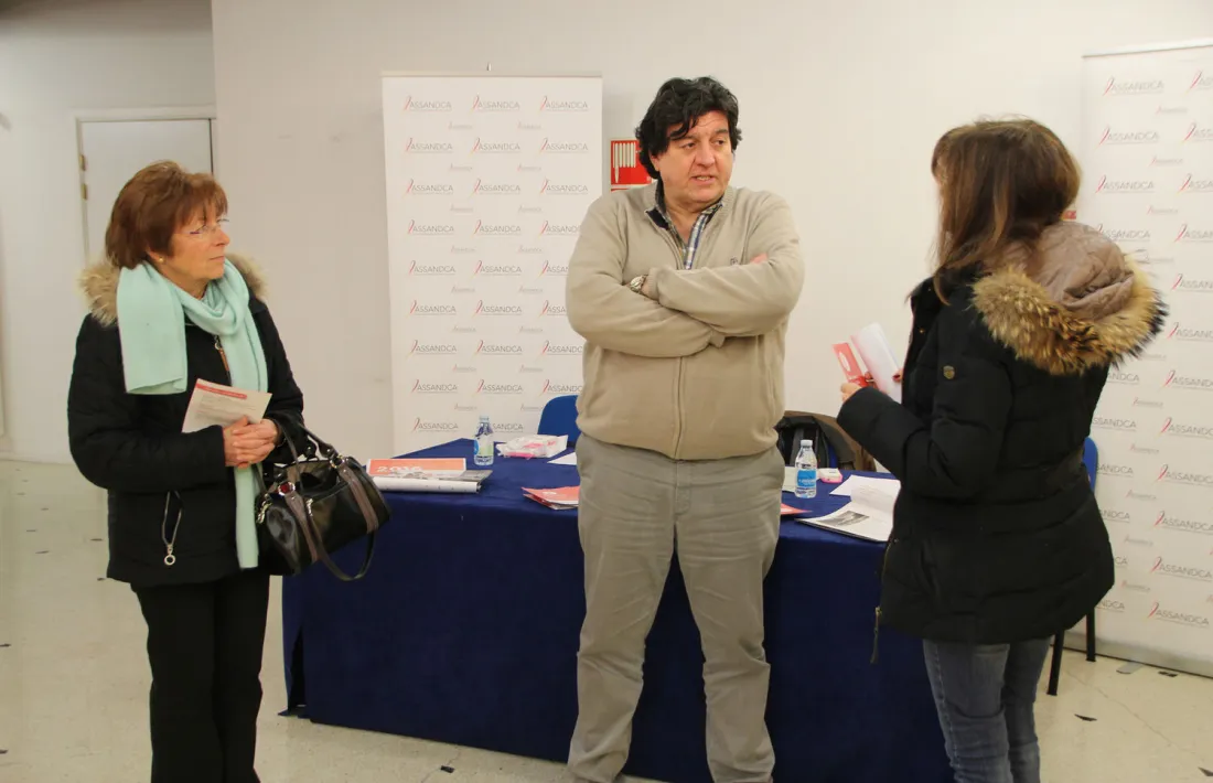 El president d’Assandca, Josep Saravia, durant una jornada de portes obertes de l’associació.