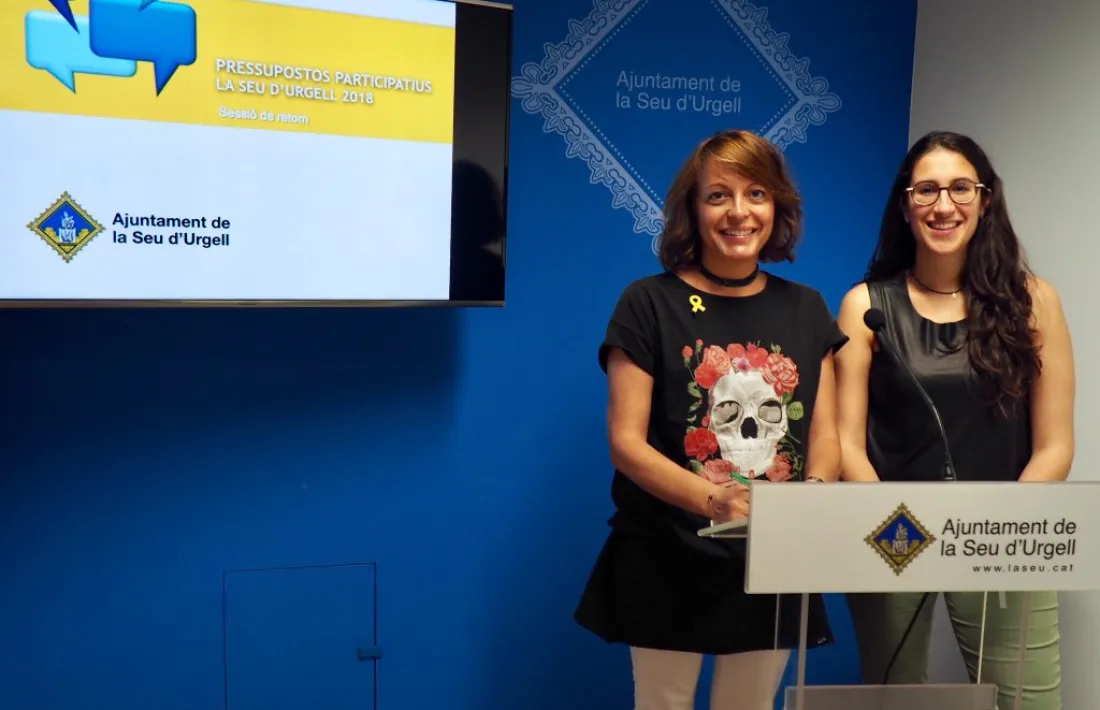 La presentació dels projectes guanyadors dels pressupostos participatius.