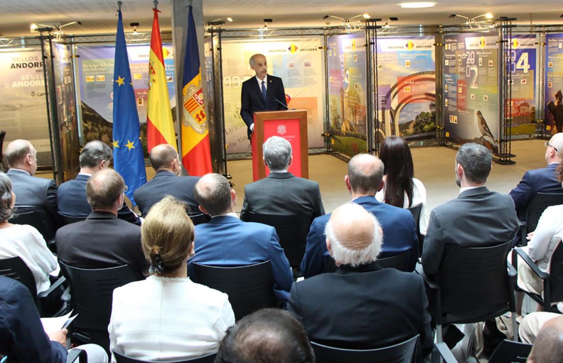 Antoni Martí va parlar sobre el projecte de llei del preu mínim del tabac dilluns després de l'acte dels 25 anys de les relacions diplomàtiques entre Andorra i Espanya. 
