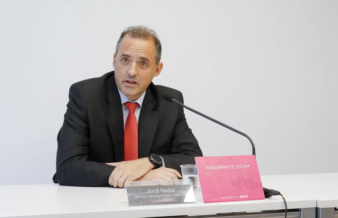 El director general d’Andorra Telecom, Jordi Nadal, va fer ahir en solitari l’anunci de la suspensió. 