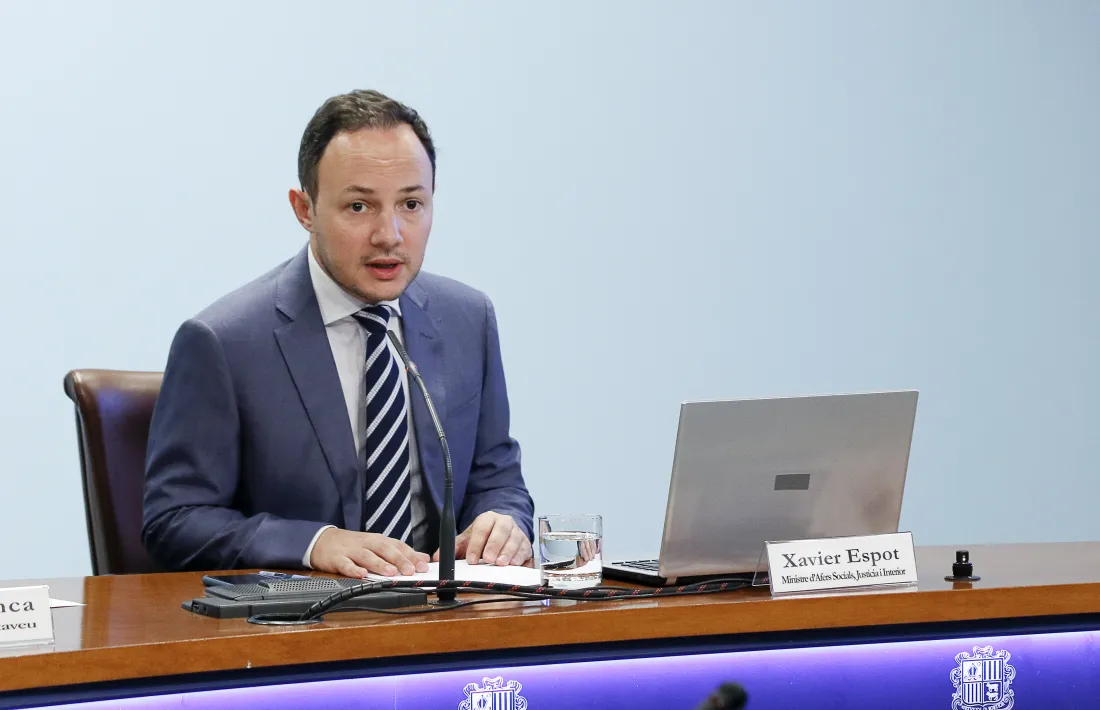  El ministre d’Afers Socials, Justícia i Interior, Xavier Espot, va presentar ahir el text final del projecte de llei d’igualtat.