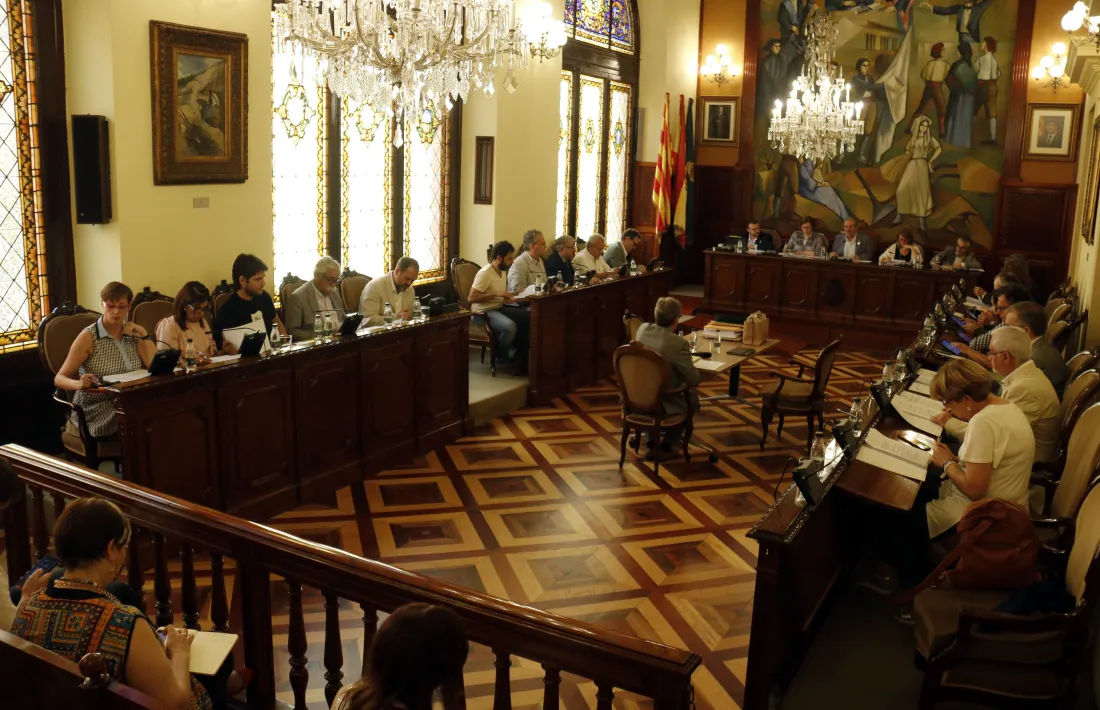 El ple de la Diputació de Lleida que va tenir lloc ahir.
