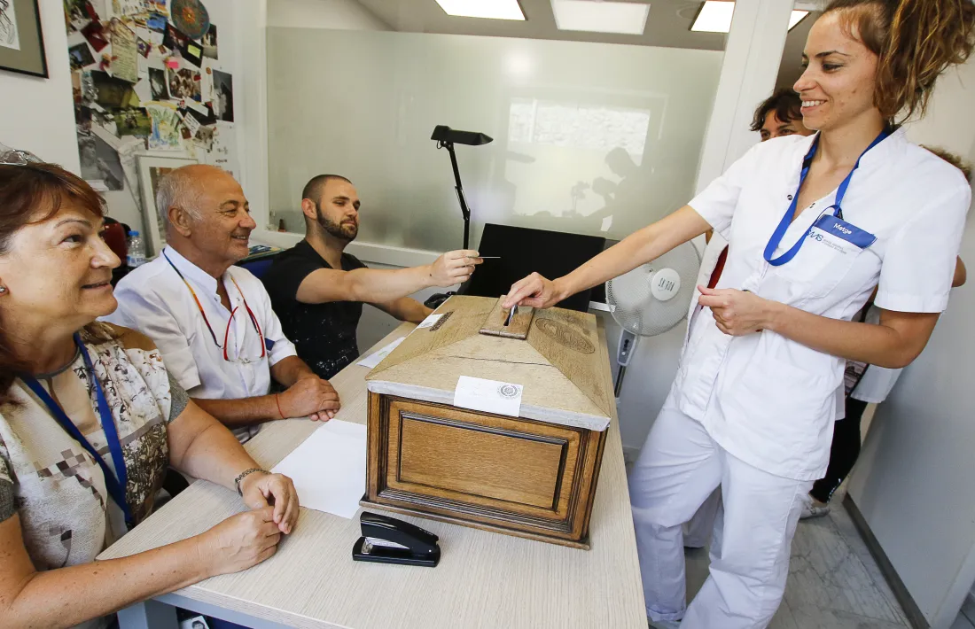 La mesa es va instal·lar dimarts a la clínica Meritxell.