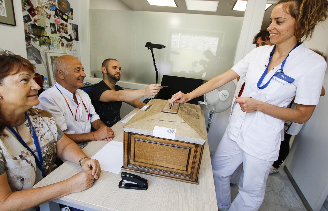 La mesa es va instal·lar dimarts a la clínica Meritxell.