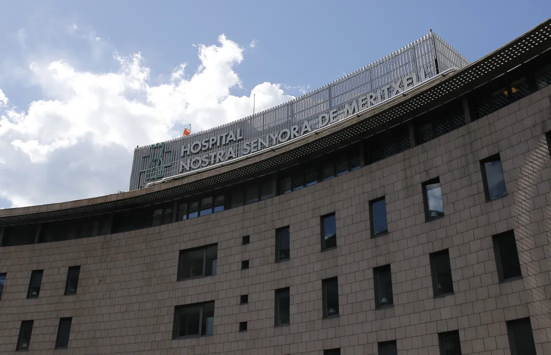 LA façana de l'Hospital Nostra Senyora de Meritxell.