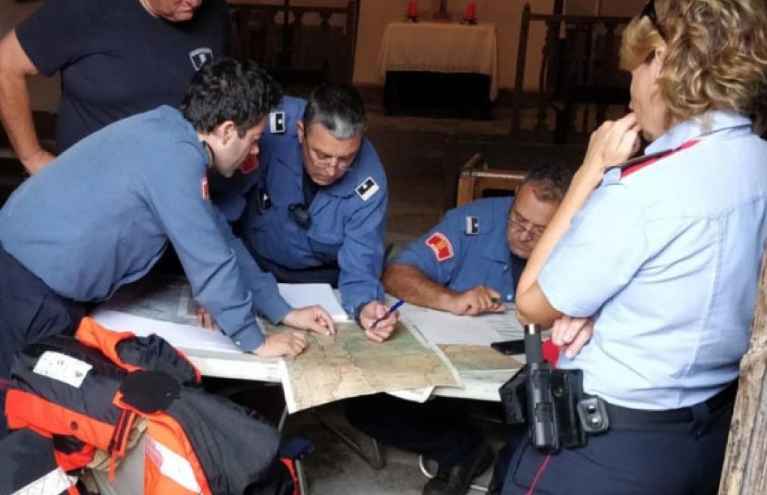 L'operatiu de rescat per localitzar l'excursionista desaparegut.