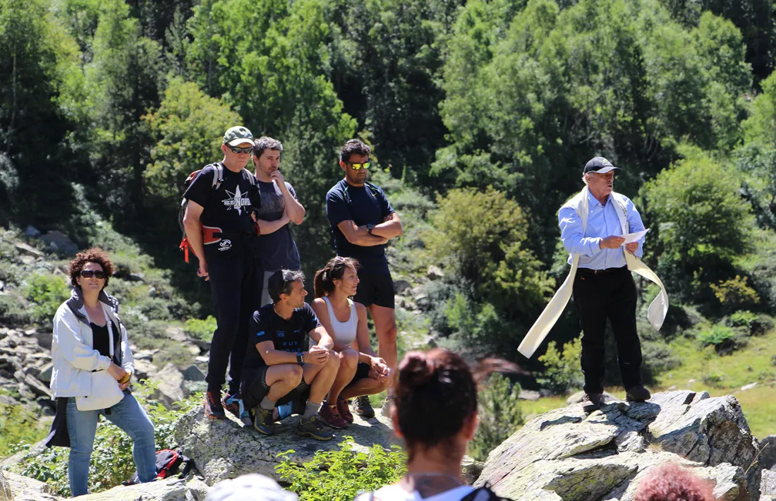 Una imatge de la tradicional benedicció del bestiar, aquest dimarts al migdia a la Rabassa d'Ordino.