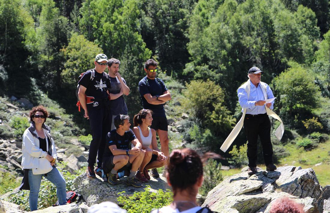 Una imatge de la tradicional benedicció del bestiar, aquest dimarts al migdia a la Rabassa d'Ordino.