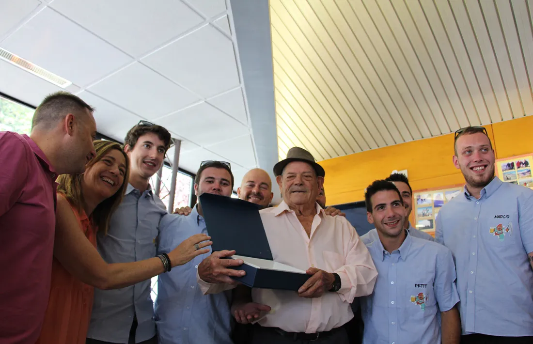 L'homenatge a Josep Ruiz.