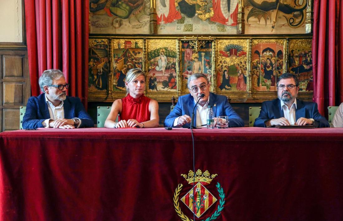 Àngel Ros, el dia de la signatura de la seva renúncia a alcalde de Lleida.