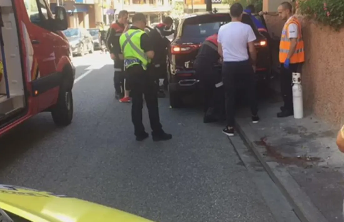 L'accident es va produir a l'avinguda Sant Antoni de la Massana.