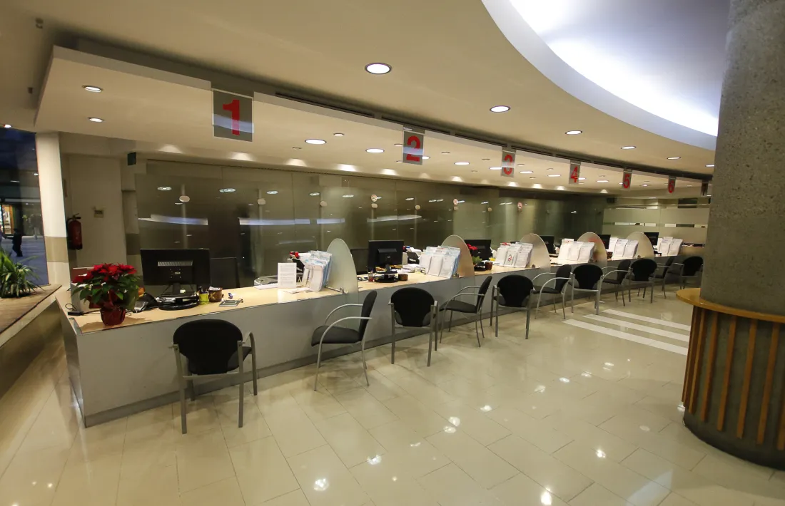 Les instal·lacions de la Caixa Andorrana de Seguretat Social.