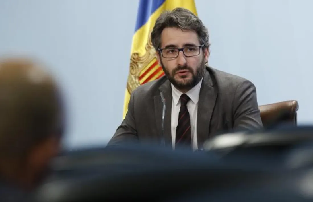El ministre Èric Jover en una compareixença.