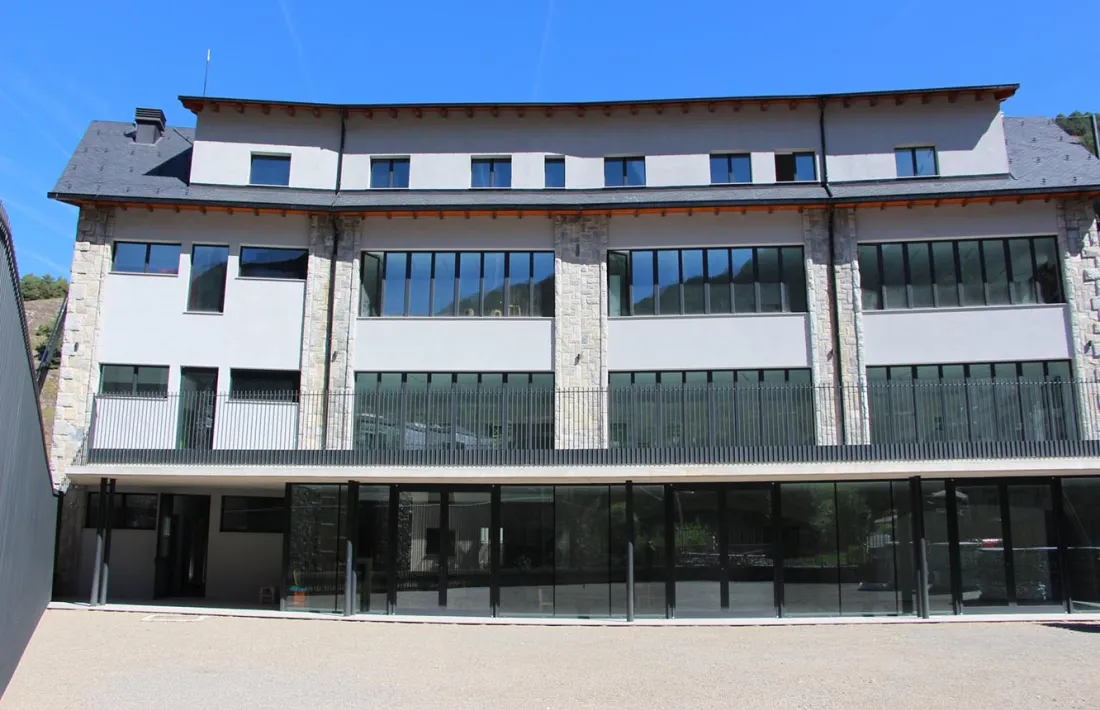 Una imatge del nou edifici sociocultural d'Ordino.