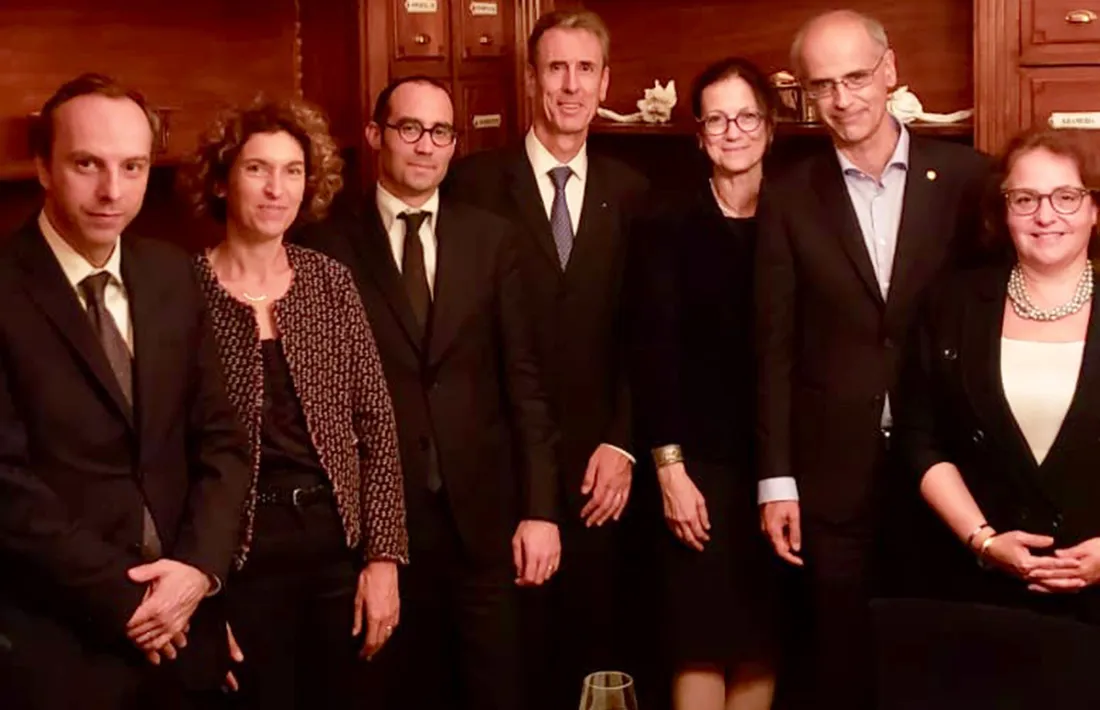 Els representants de les tres delegacions.