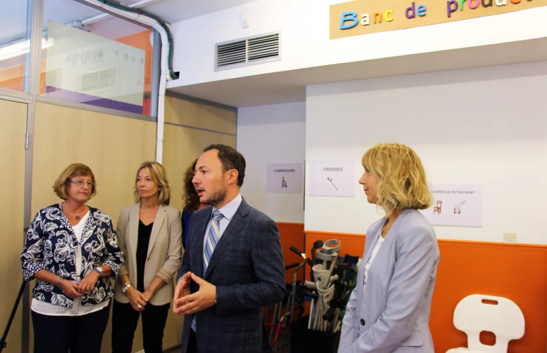 Inauguració del Banc de Productes de Suport a l'escola especialitzada Nostra Senyora de Meritxell.