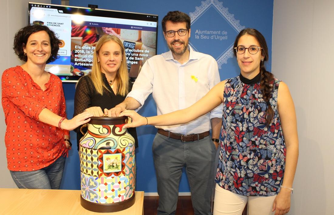 Moment de la presentació de la Fira de Sant Ermengol 2018.