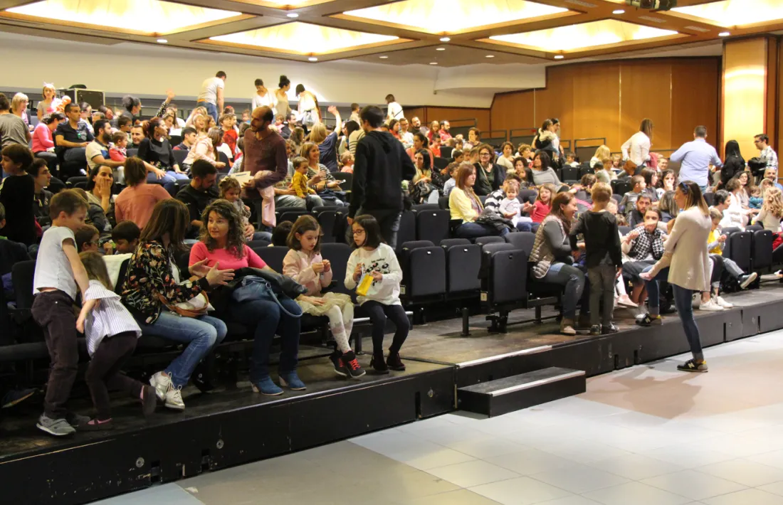 La sala de festes del Complex esportiu i sociocultural d'Encamp.
