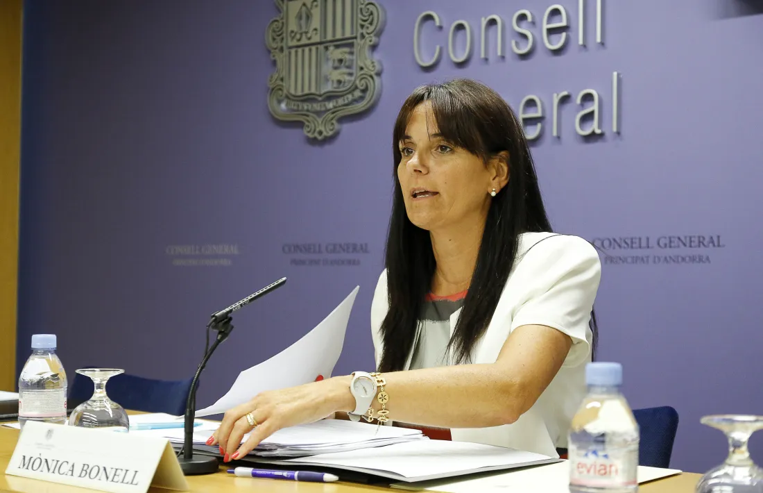La subsíndica, Mònica Bonell, en una compareixença anterior.