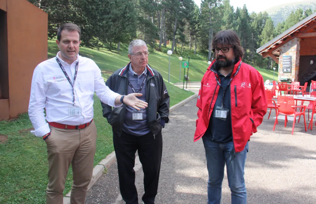 Gerard Figueras, Gilbert Felli i el president de FGC, Ricard Font.