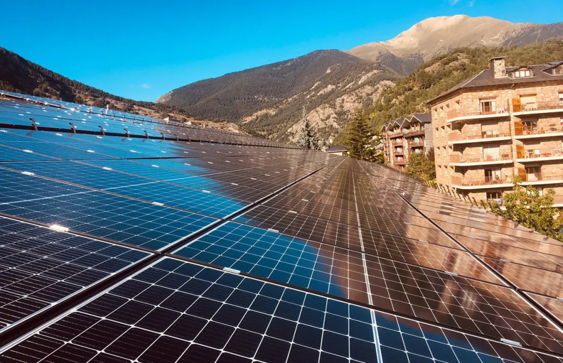 La planta solar de l'Aldosa.