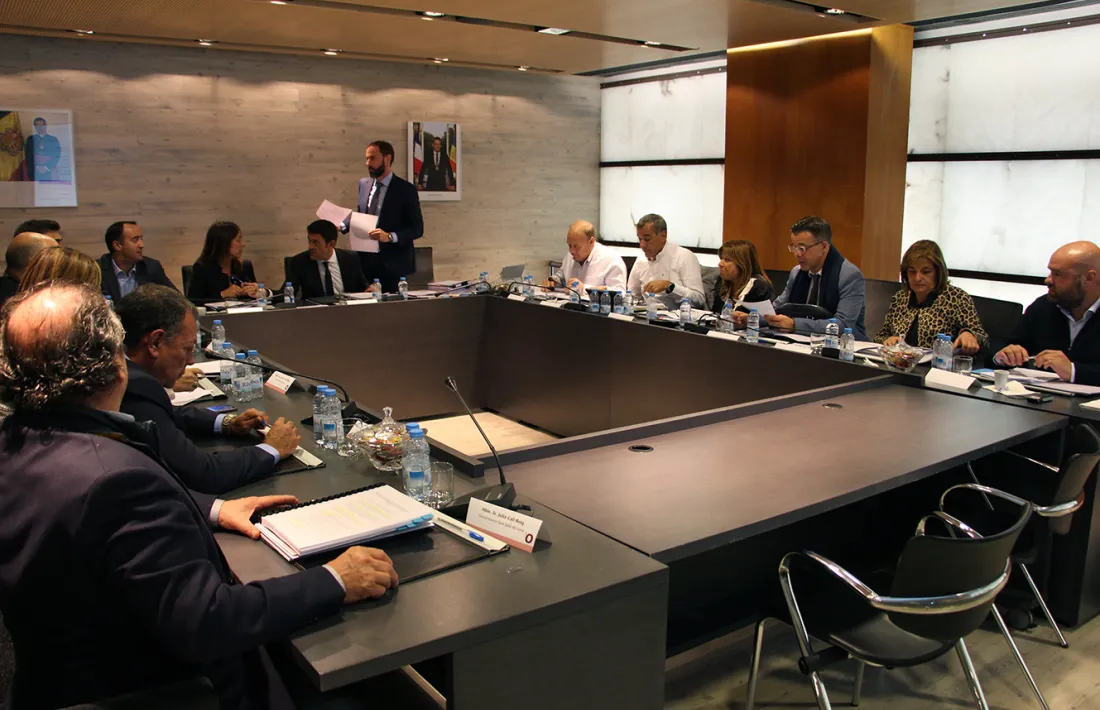 La reunió de cònsols va tenir lloc al Comú d’Ordino, ahir.