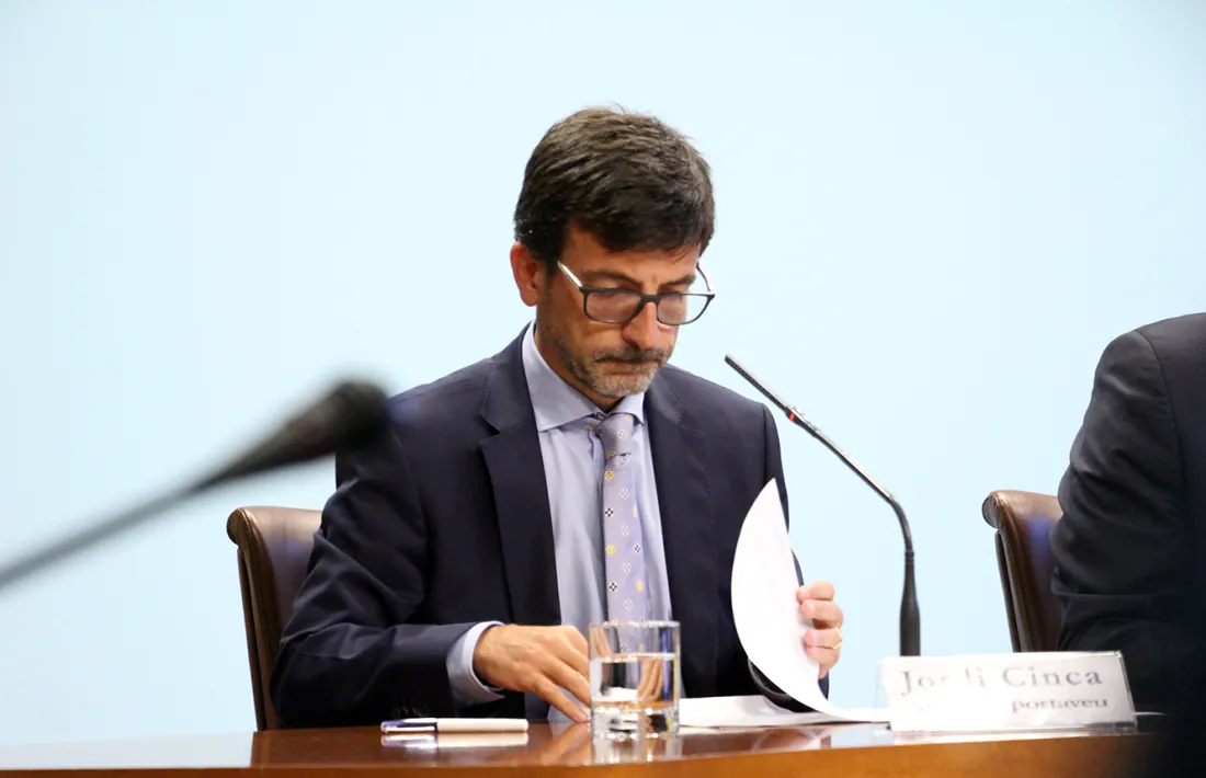 El ministre de Finances i portaveu de l'executiu, Jordi Cinca.