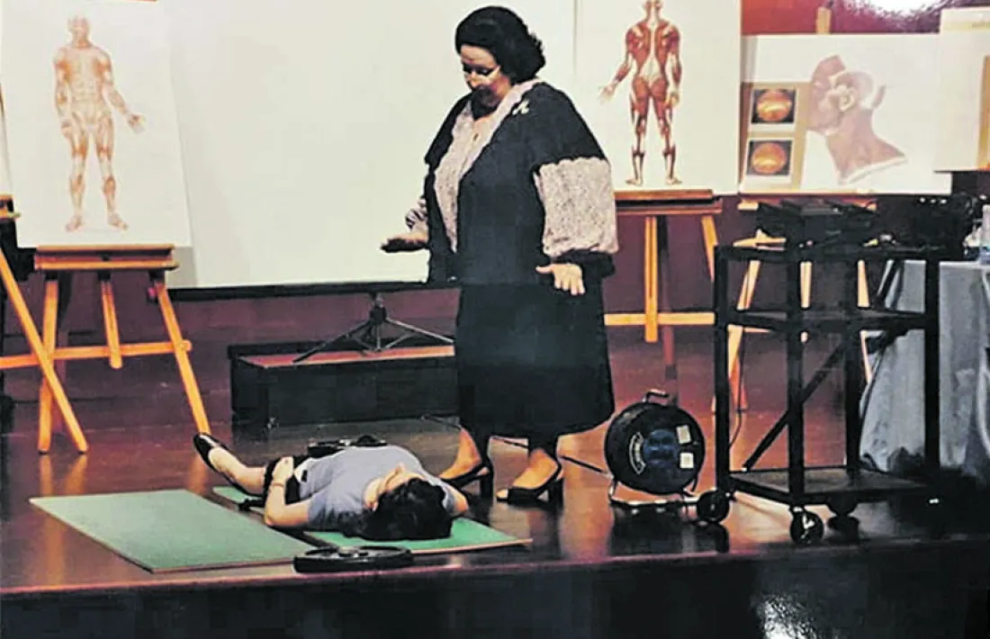 La soprano, en una de les classes magistrals que impartia al concurs de cant, que es va convocar entre el 1999 i el 2003.