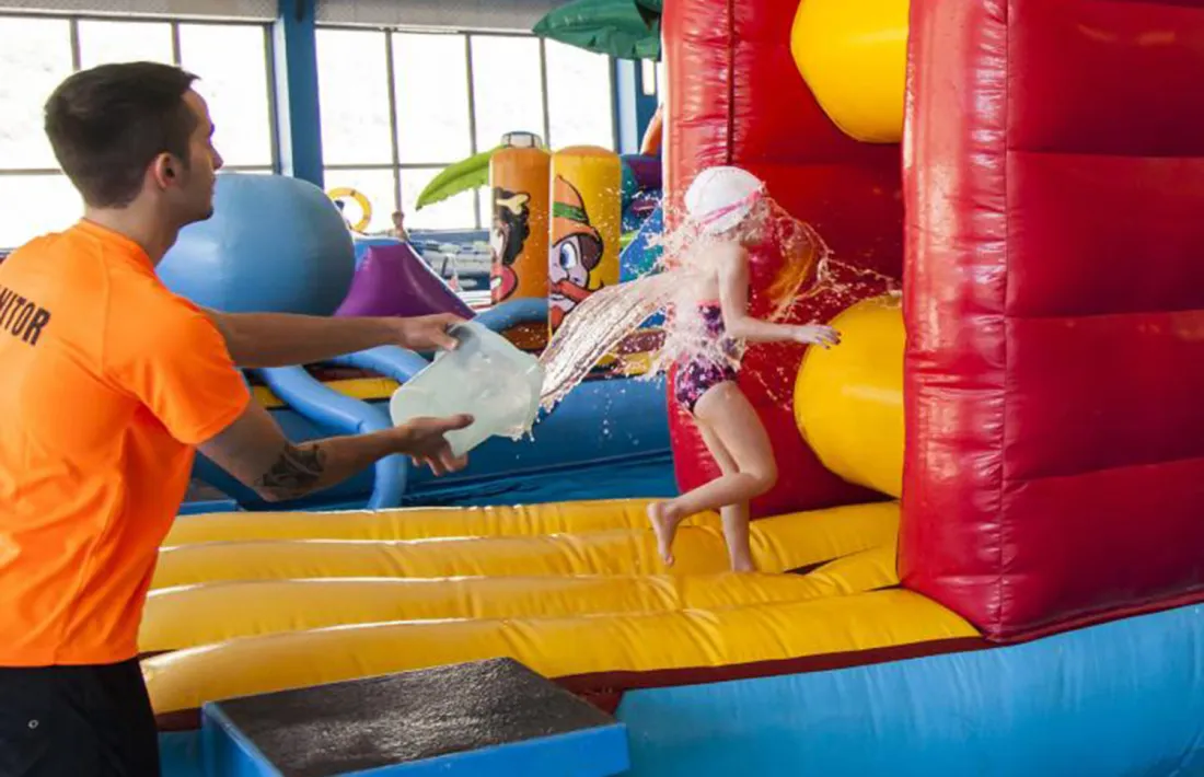 L'aquaparc als Serradells, en unes vacances anteriors.
